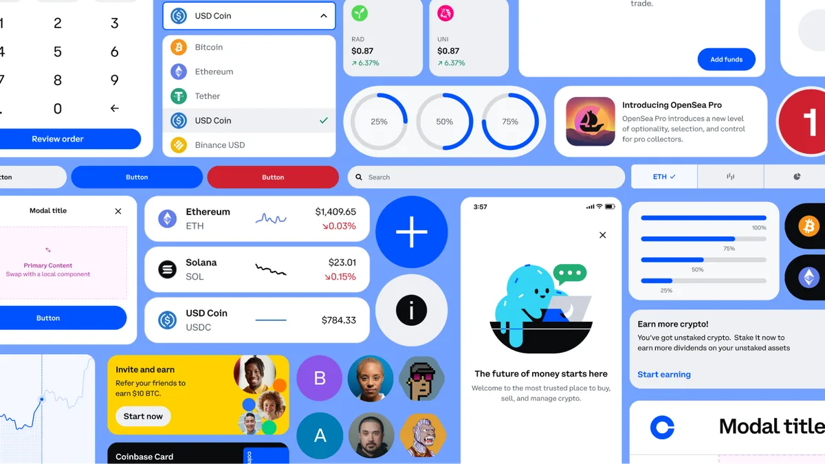 Figma 官方 Coinbase 設計系統案例封面