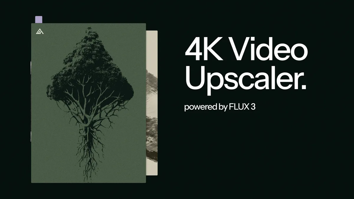 Black Forest Labs 官方文章配圖:FLUX Video Upscale 推出:保留細節或創意重建兩種模式