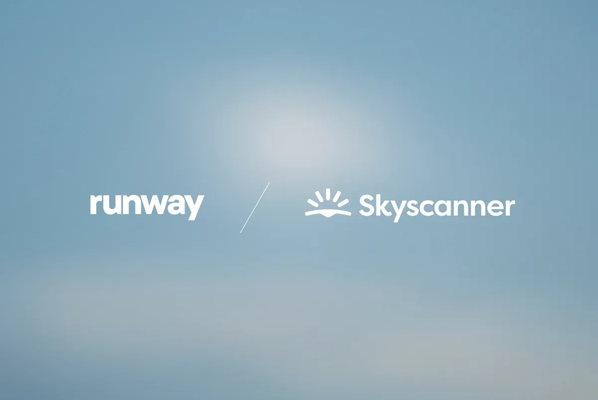 Runway 官方文章配圖:Skyscanner 用 Runway 做拍攝預演:先對齊光線與構圖