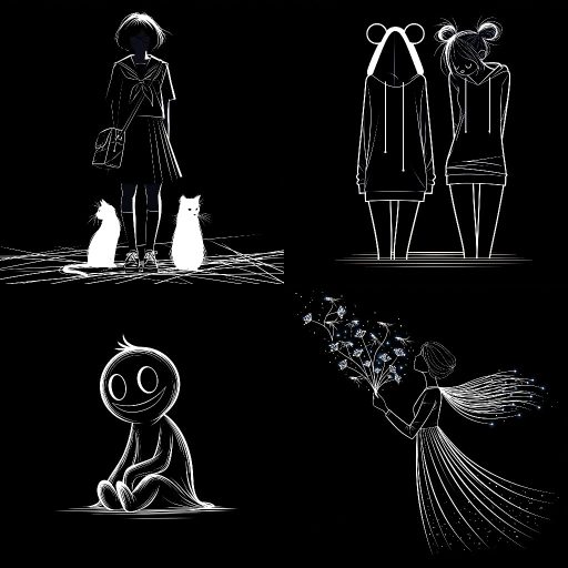 幽靈線條速寫 — sref.site