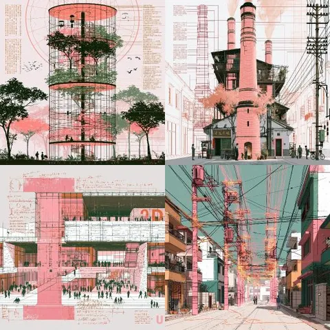 珊瑚線條建築 — sref.site