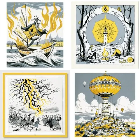 Sulphurous Woodcut Narrative — sref.site