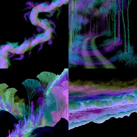 Veiled Nebula Brush — sref.site
