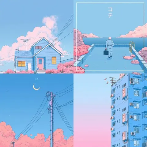 粉彩像素孤境 — sref.site