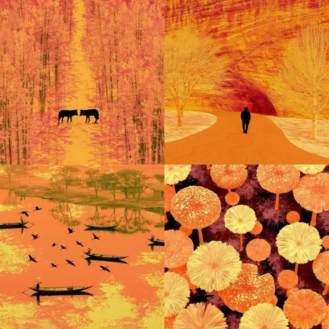 餘燼灼燒色彩 — sref.site